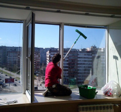Мытье окон в однокомнатной квартире Куйбышев